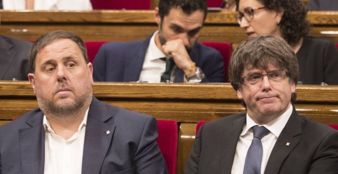 Oriol Junqueras y Carles Puigdemont / EFE