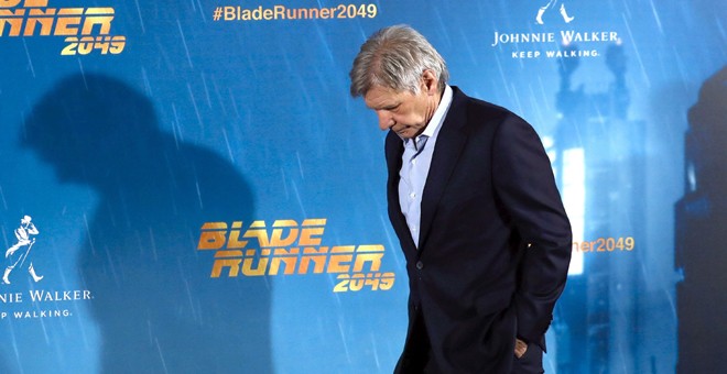 Harrison Ford, en la presentación de 'Blade Runner 2049' en Madrid. / EMILIO NARANJO (EFE)