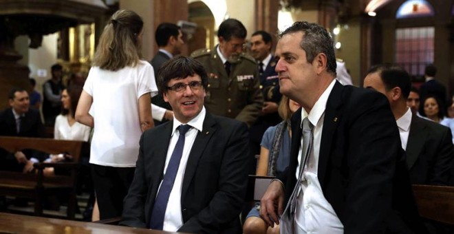 Puigdemont y Forn, hace unos días. EFE/Toni Albir