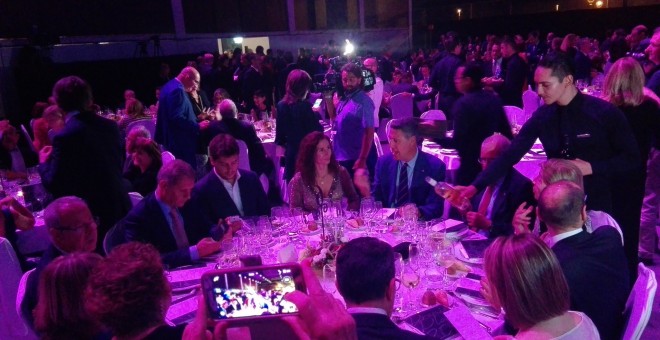 Moment del sopar de la gala del Premi Planeta 2017