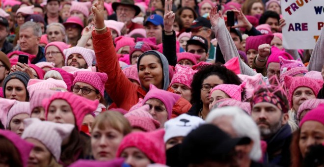 Una imagen de la Wome's March de Washington en enero de 2016 / Reuters