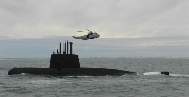 Fotografía sin fecha cedida por la Armada Argentina que muestra el submarino de la Armada desaparecido.-EFE/Armada Argentina/