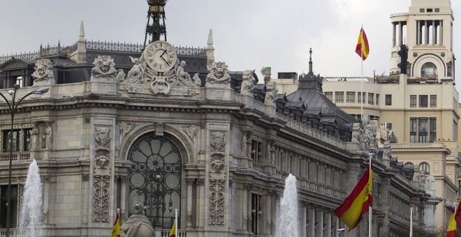 Edificio del Banco de España, en Madrid. E.P.