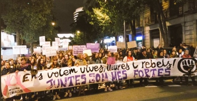 Manifestació contra la violència masclista