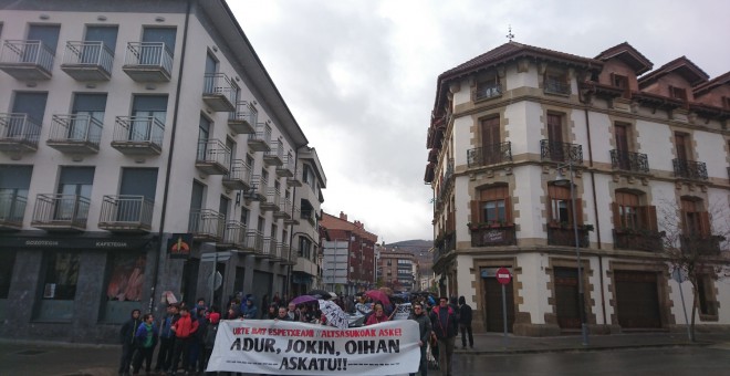 La localidad de Altsasu vuelve a salir a la calle para pedir justicia./PÚBLICO