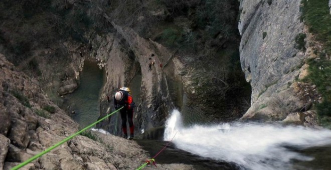 El barranco de Artazul, en Aizpún (Navarra). WIKILOC