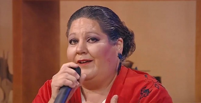 Rosa Delia, de 58 años, durante el programa 'Buenas tardes, Canarias'.- TELEVISIÓN CANARIA
