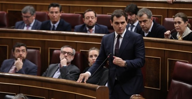 Albert Rivera en el Congreso de los Diputados. EUROPA PRESS