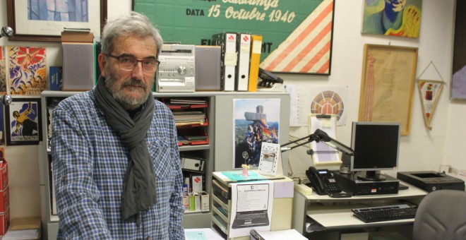 Carles Vallejo, president de l'Associació Catalana d'Expresos Polítics del Franquisme. Marc Font.