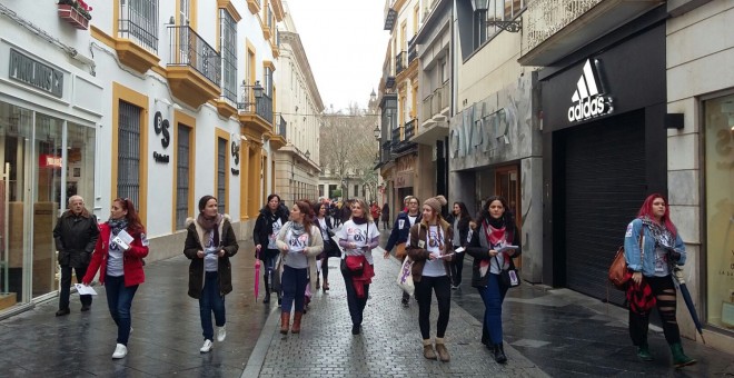 Huelga feminista en Sevilla.- D. C