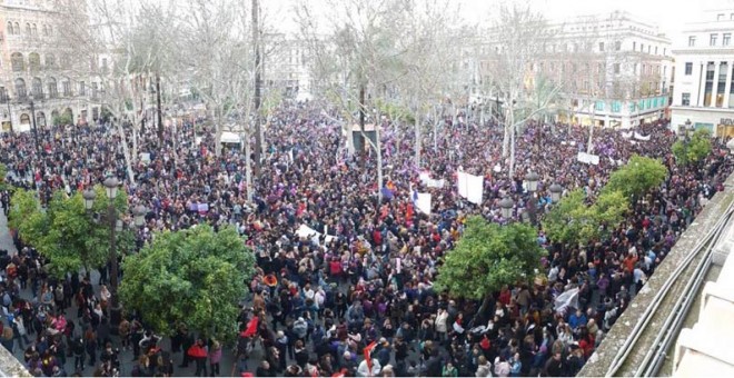 Manifestación en Sevilla. | D.C