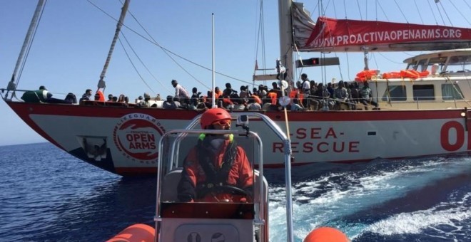 El Astral, el barco de Proactiva Open Arms. Imagen de archivo de la organización