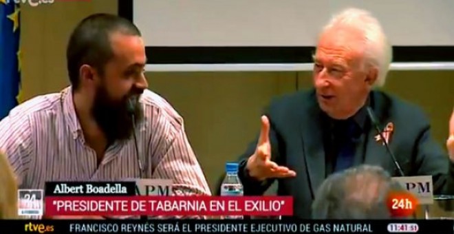 Albert Boadella, presidente de Tabarnia, según el Canal 24 Horas.