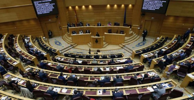 Vista general del pleno del Senado. EFE