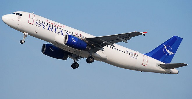 Imagen de un Airbus 320 de Syrian Air. TRAINLER (CC BY 3.0)