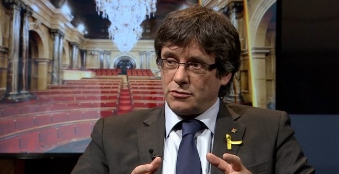 Carles Puigdemont entrevistat per Televisió de Catalunya / CCMA