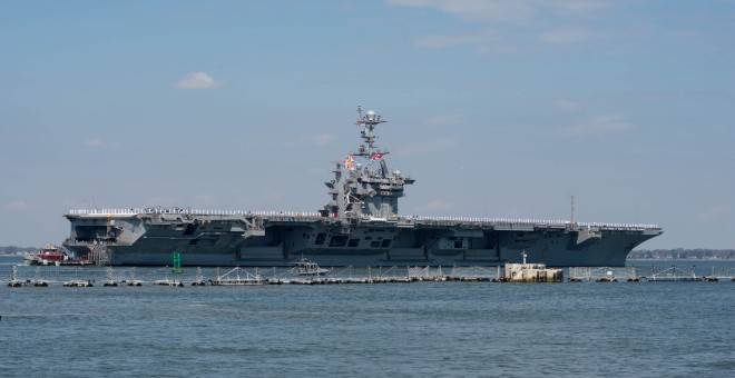 Imagen del portaaviones estadounidense USS Harry S. Truman. REUTERS