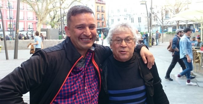 Raúl, de Casa Solidaria, y Roberto, de Plaza Solidaria.