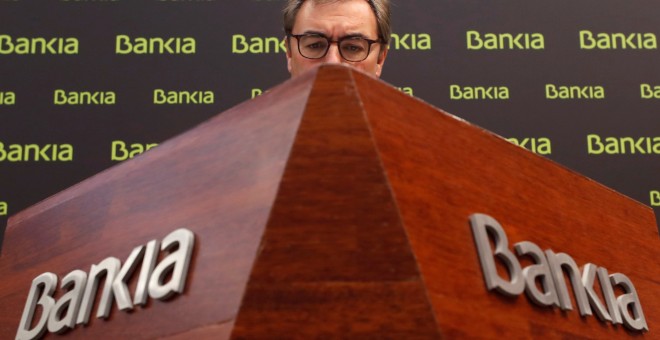 El consejero delegado de Bankia, José Sevilla, en la presentación de los resultados del banco. EFE/ Javier Lizon