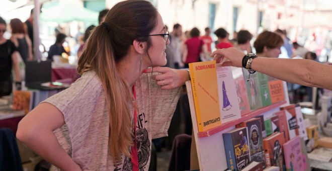 El mercat del llibre de la Fira Literal, durant l'edició del 2017. | Fira Literal Barcelona.