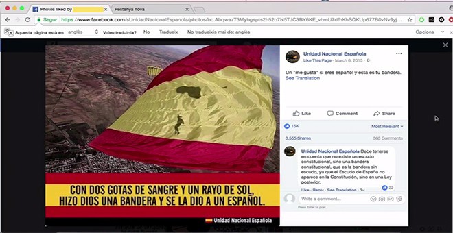 Grupo al que sigue en Facebook la secretaría judicial de Barcelona, testigo clave de la causa de sedición contra la cúpula de los Mossos, los líderes de la ANC y Omnium, los ex consellers y otros políticos catalanes.