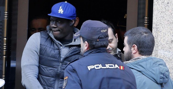 Ibrahima Ndiaye, en el momento de su detención.