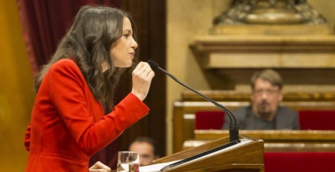 La líder de Cs, Inés Arrimadas, al ple del Parlament / Parlament de Catalunya