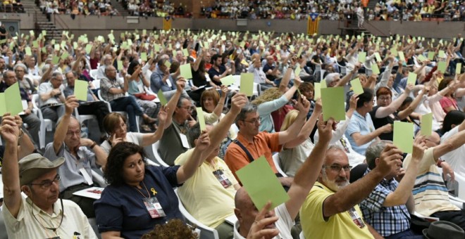 Assemblea d'Omnium Cultural a la Vall d'Hebron de Barcelona / Òmnium Cultural