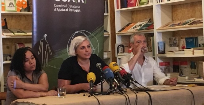 Estel·la Pareja i Miguel Pajares, directora i president del CCAR, presenten l'informe 'Les persones refugiades, a Espanya i Europa' / CCAR