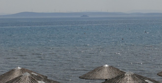 Vista de la costa turca des de l'illa de Quios. / FR