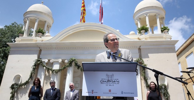 El president de la Generalitat, Quim Torra, a un acte commemoratiu / EUROPA PRESS