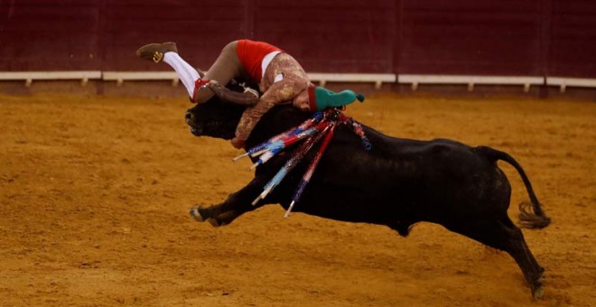 Una corrida de Forcados en Portugal. (REUTERS)