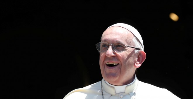 El Papa Francisco durante un encuentro con las comunidades cristianas de Oriente Medio./EFE