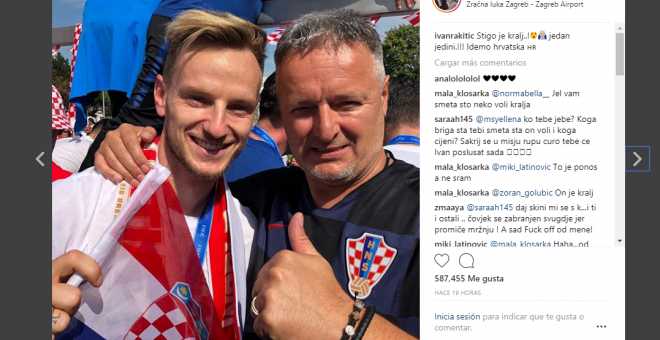 Rakitic junto a Thompson / Instragram de Iván Rakitic