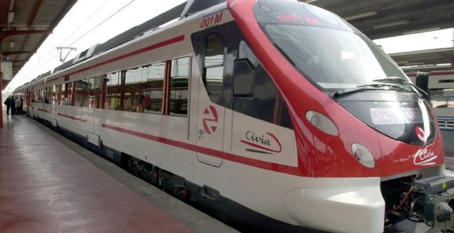 Un modelo de tren de cercanías de Renfe. EFE/José Huesca