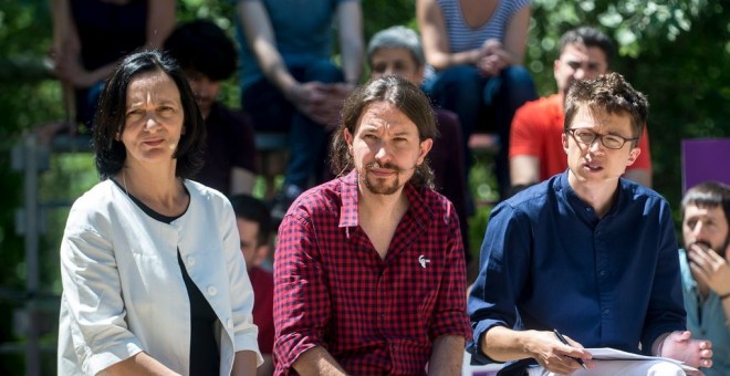 Carolina Bescansa, Pablo Iglesias e Íñigo Errejón / PODEMOS