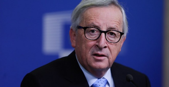 El presidente de la Comisión de la UE, Jean-Claude Juncker, durante una reunión en la sede de la Comisión de la UE en Bruselas el 5 de diciembre de 2018 | AFP