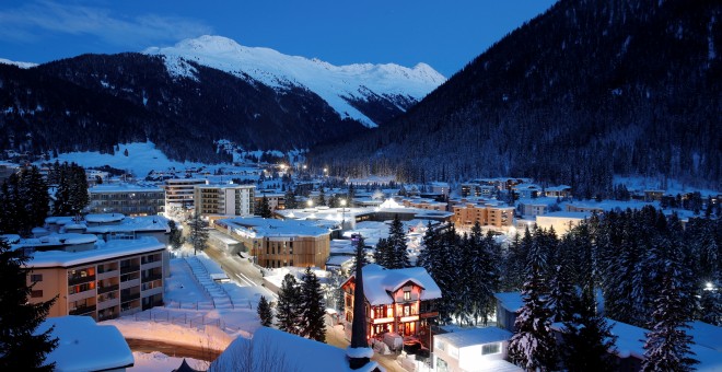 Vista general del centro de congresos de Davos (Suiza), donde tiene su sede el próximo Foro Económico Mundial. REUTERS / Arnd Wiegmann