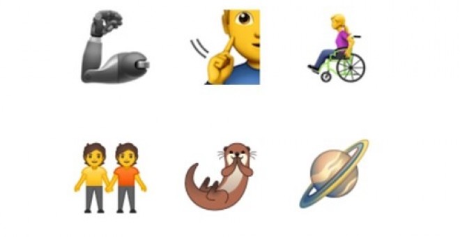 Algunos de los 'emojis' incluidos en la lista de 2019./UNICODE