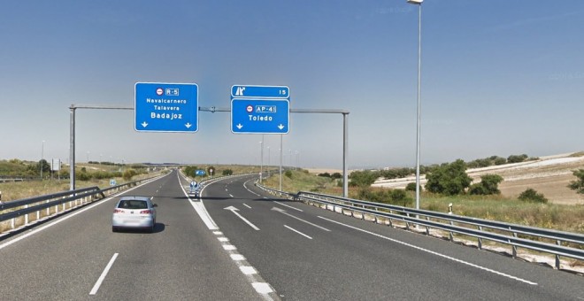 Imagen de la autopista Madrid-Toledo.