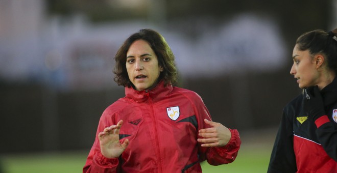 Natàlia Arroyo amb la selecció catalana.