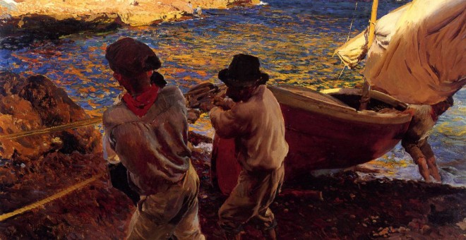 'Fin de jornada' (1900), lienzo pintado en Jávea por Joaquín Sorolla que los descendientes tienen intención de vender.