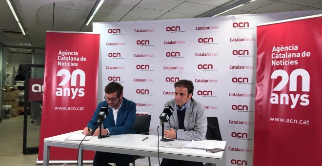 Jaume Asens en la roda de premsa de l'ACN.