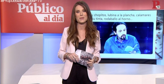Nùria Martínez en el informativo 'Público al Día' del 23 de abril de 2019.