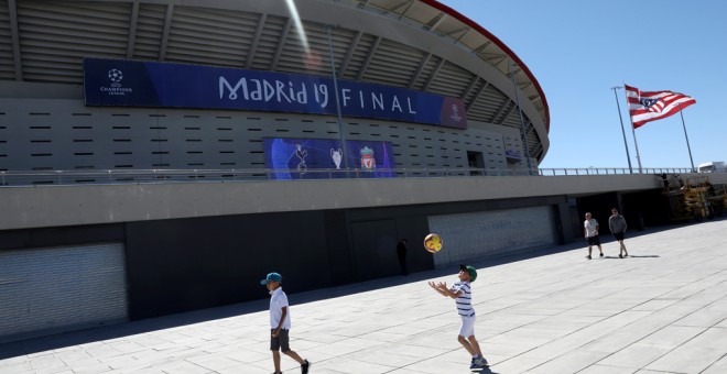 El estadio Wanda Metropolitano, en Madrid, donde se va a disputar la final de la  Champions League. REUTERS/Susana Vera