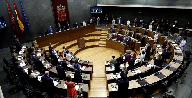 Sesión constitutiva del Parlamento de Navarra. EFE/ Jesús Diges