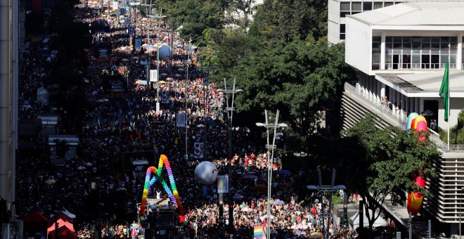 Manifestación en Sao Paulo por derechos LGBTI REUTERS/Nacho Doce