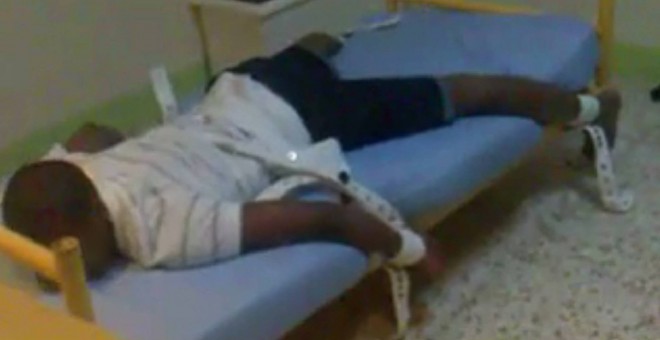 Captura del vídeo que denuncia los maltratos a internos en el centro de menores Tierras de Oria de Almería.
