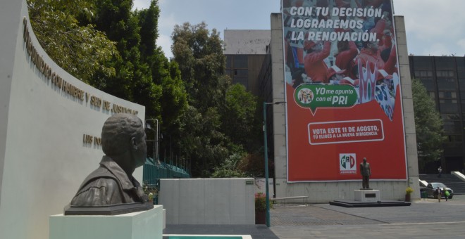 Sede del PRI en Ciudad de México. - A.P.