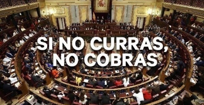 19/09/2019 - Foto de la campaña 'si no curras, no cobras' de 'change.org'